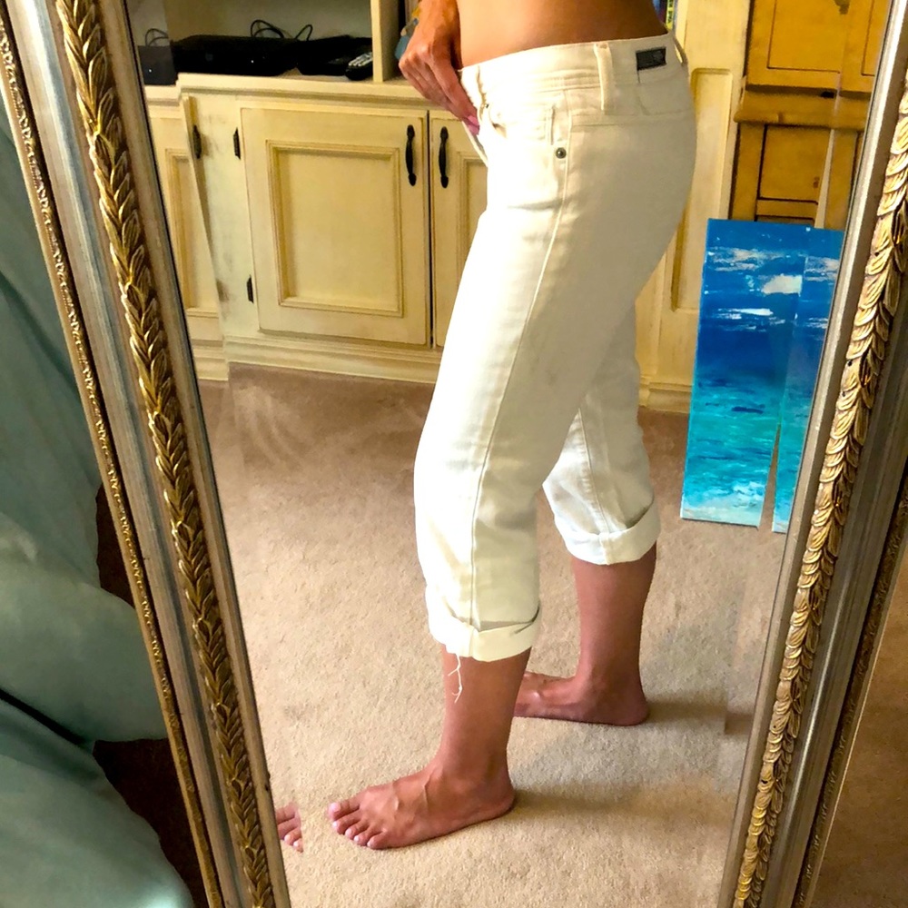 Citizens of Humanity low rise white capris